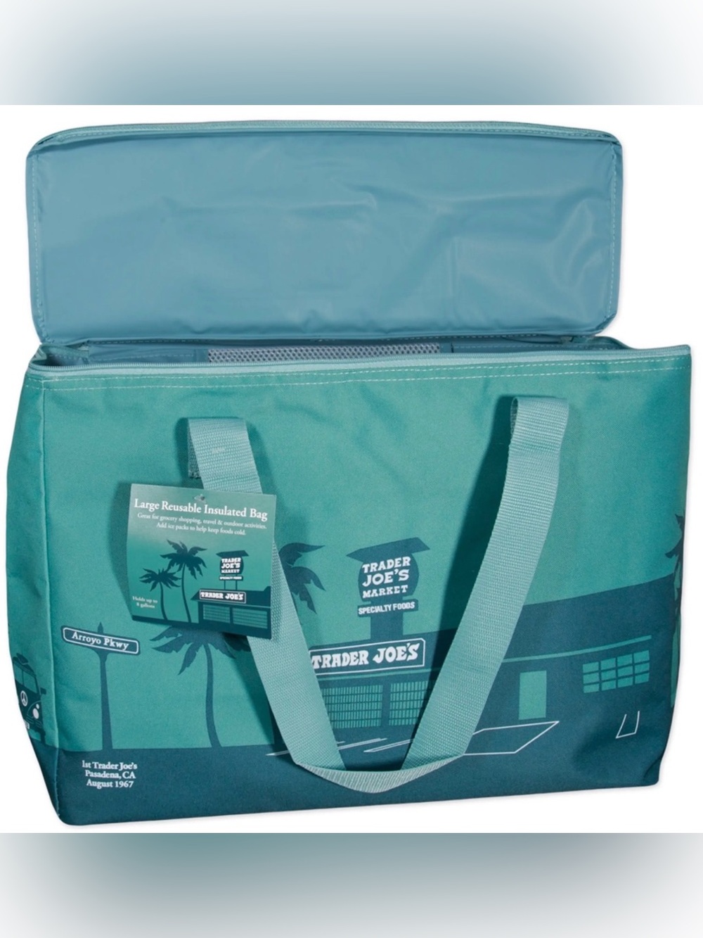 ✨Teal Reusable Insulated Cooler Tote - Men Bags